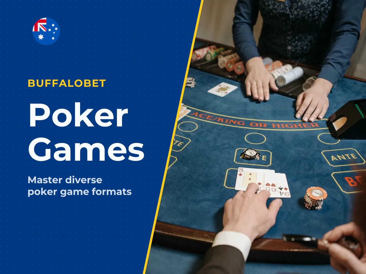 Poker game types Texas Hold'em, Omaha