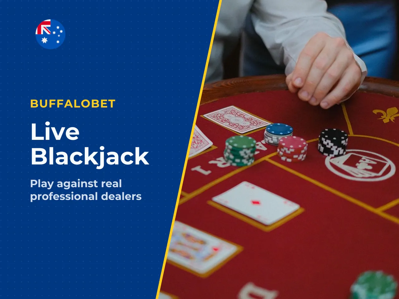 Live dealer blackjack игра с реальным