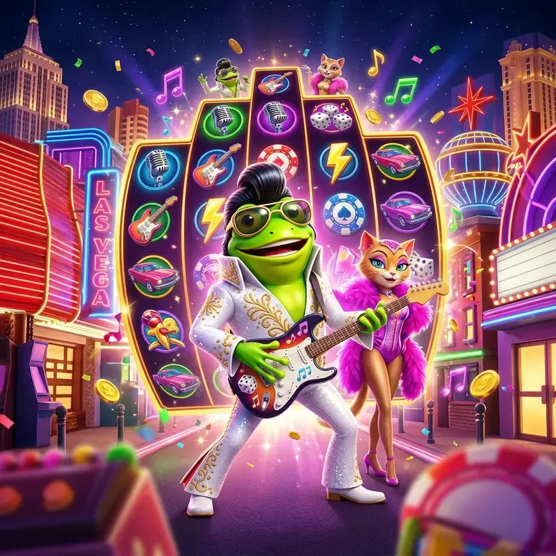 Elvis Frog in Vegas