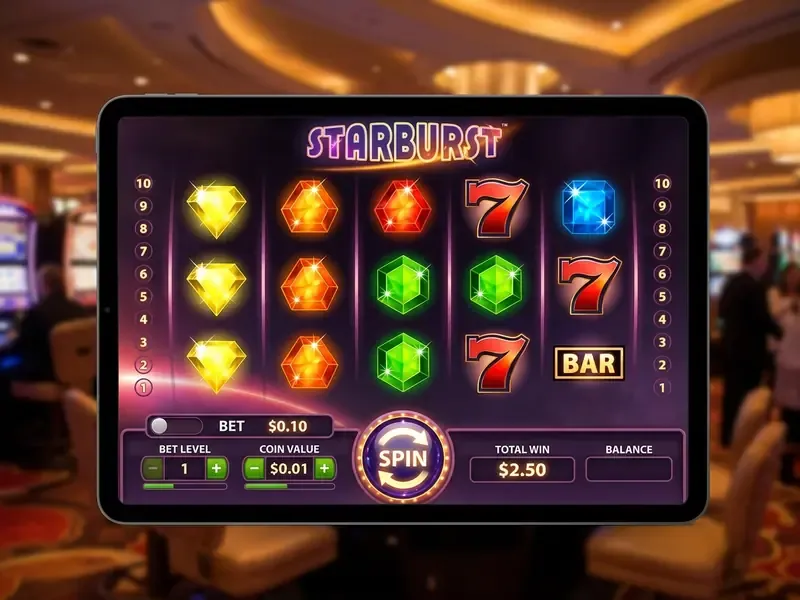 starburst slot interface guide spin bet wins reels